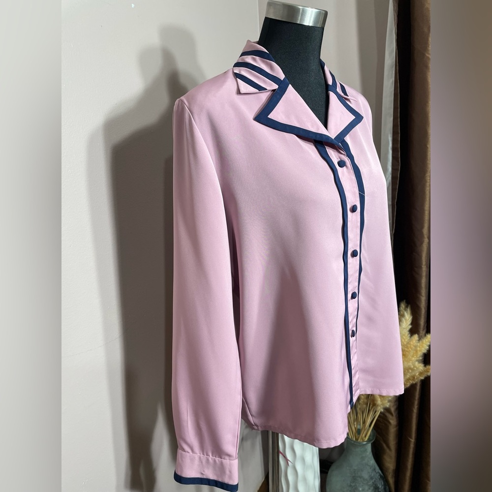 Bubblegum Pink Button Down Blouse - image 6